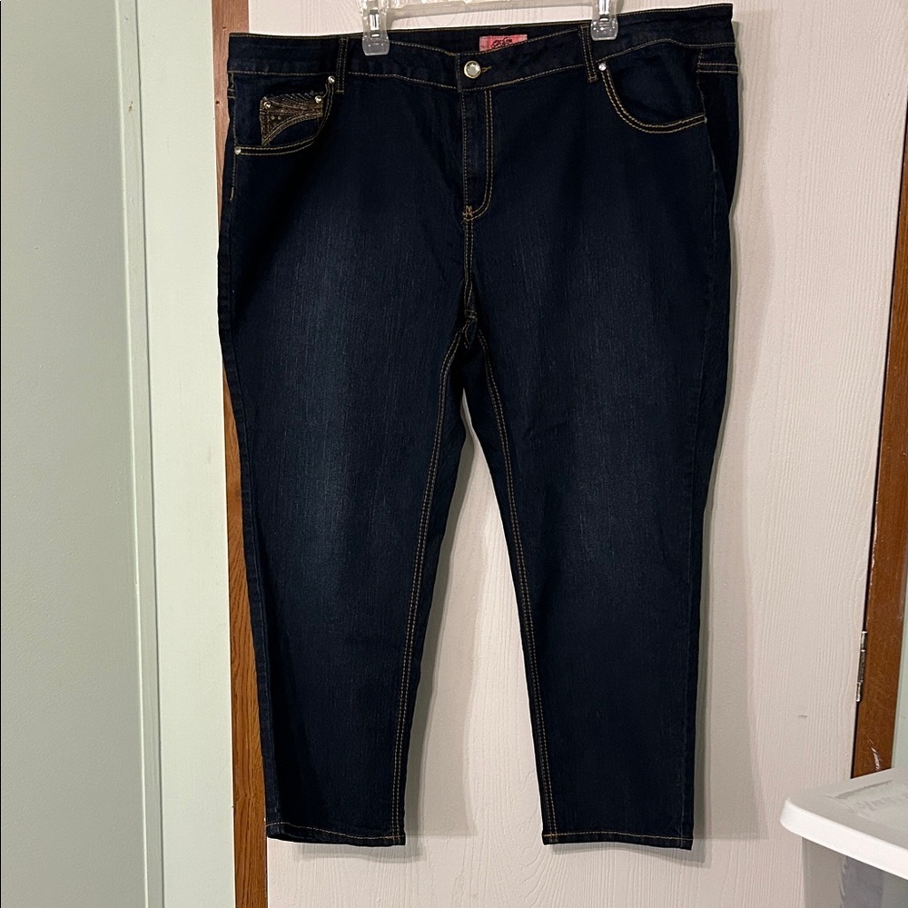 One 5 One Women's Dark Blue Jeans Size 24 WP